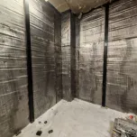 Wall protection, lead lining on walls