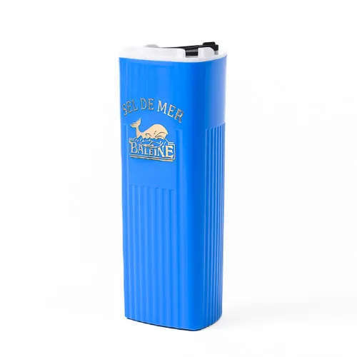 Triangular refillable salt shaker LA BALEINE