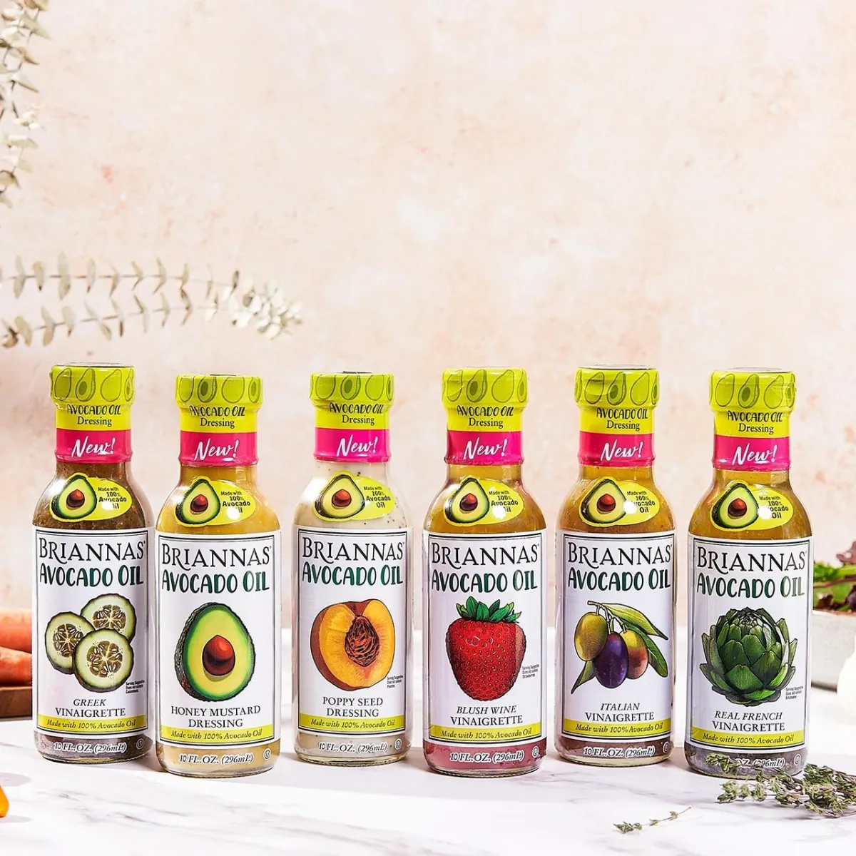 BRIANNAS Fine Salad Dressings Introduces Six New Flavors Made With 100% Avocado Oil