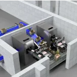 Linha para Encaixotar Hambúrgueres