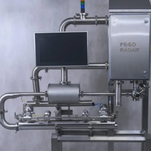FOOD RADAR System : L' unique solution de détection par Micro-ondes, de plastiques d'emballage, de bouts de gants, de caoutchouc .. dans les tuyaux des process Agroalimentaires.