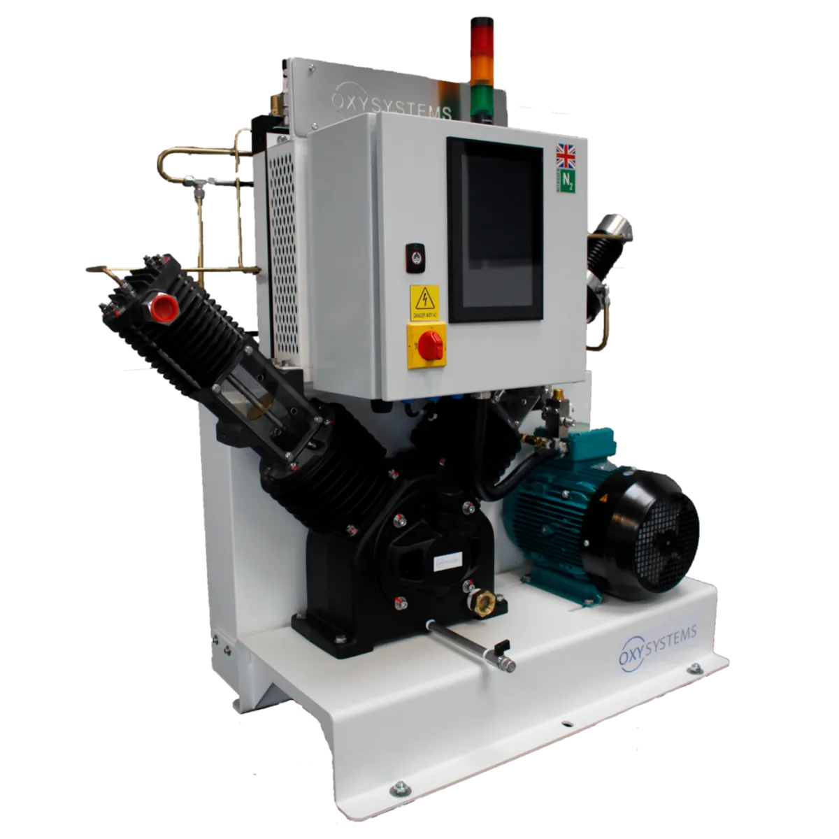 oil-free oxygen high pressure booster