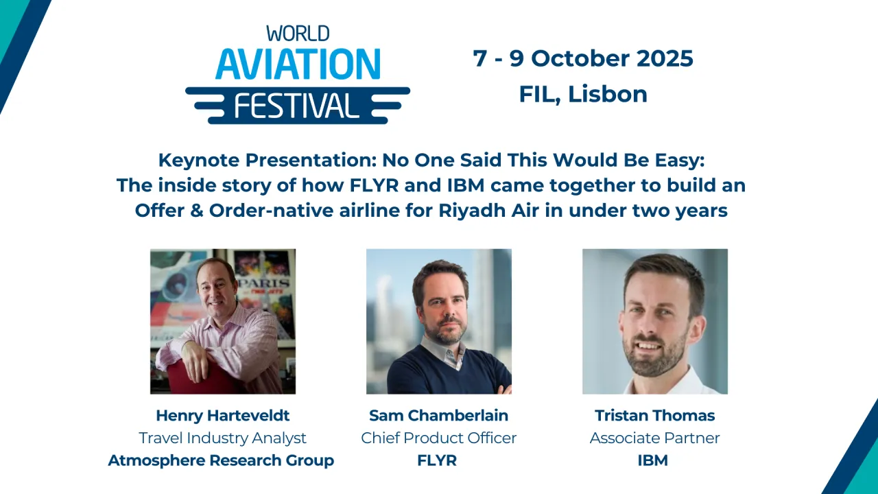Keynote Presentation: No One Said This Would Be Easy: The inside story of how FLYR and IBM came together to build an Offer & Order-native airline for Riyadh Air in under two years