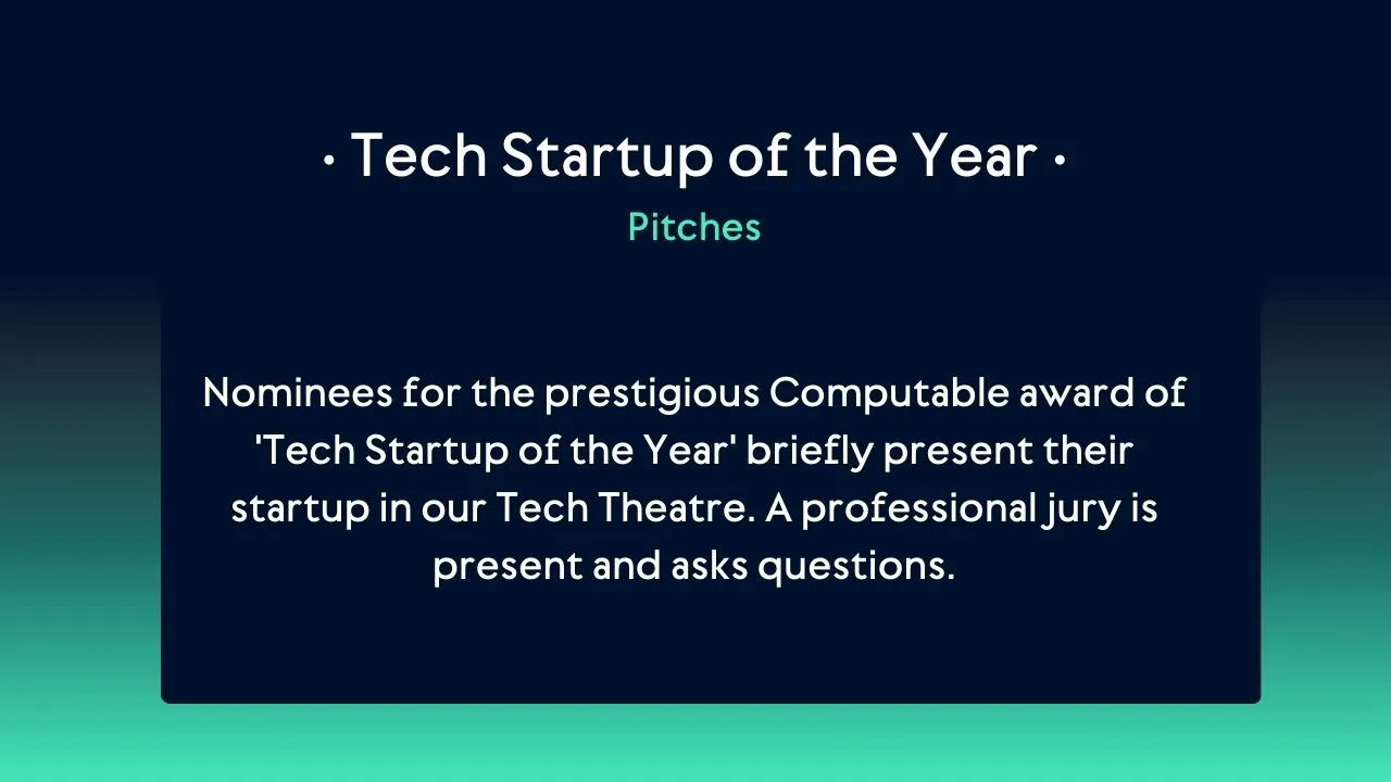 Tech Startup of the Year - Pitches