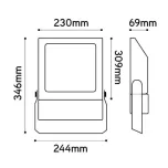 Evolve2 45W 4000K 120gr zwart ENEC