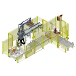 Paletizadora com Robô - Caixas/Pacotes