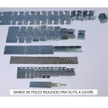 bande de pieces réalisées sur outil à suivre
