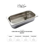 Cuba sem alça inox 1/3 GN 65