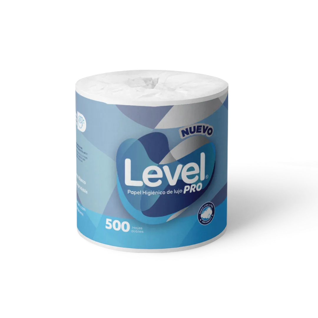 Papel Higiénico de Lujo Level Pro 500 HD