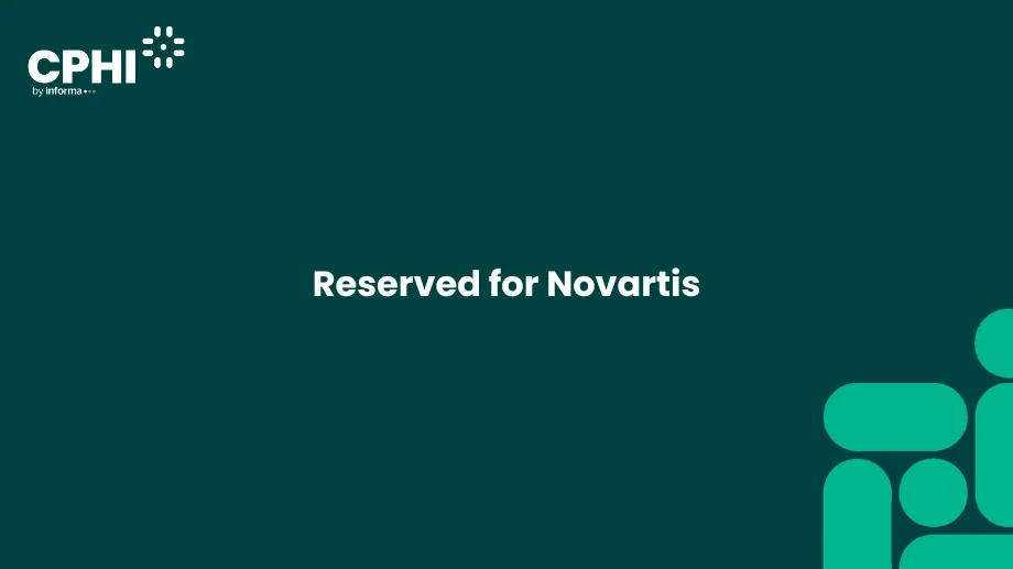 Novartis Contract Manufacturing "Why Us"