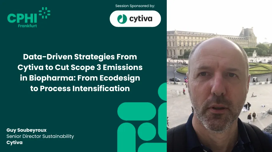 Data-Driven Strategies From Cytiva to Cut Scope 3 Emissions in Biopharma: From Ecodesign to Process Intensification