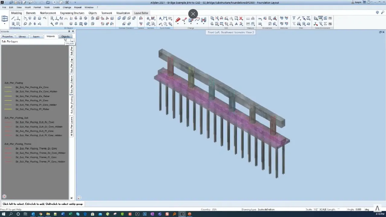 BIM to CAD: Integrated Delivery of Bridge Projects in 2D and 3D