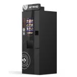 JL300 - Vending Freestand para 500 copos + café em grão + 6 Solúveis quente e gelado e tela touch de 21"