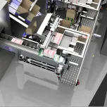 Linha para Encaixotar Hambúrgueres