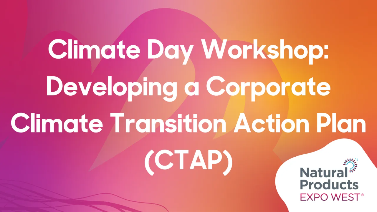 Climate Day Workshop: Developing a Corporate Climate Transition Action Plan (CTAP)