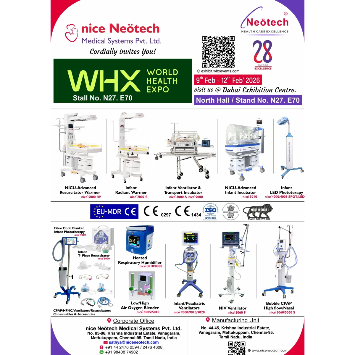 INFANT PHOTOTHERAPY AND LIFE SUPPORT VENTILATOR ACCESSORIES & CONSUMABLES