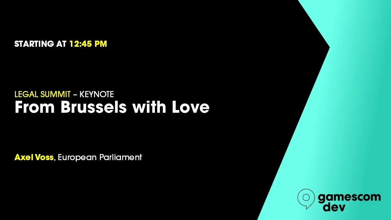 Legal Summit: Keynote - From Brussels with Love