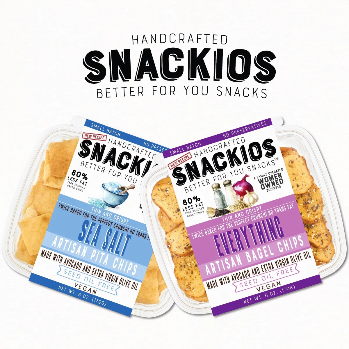 Snackios Artisan Pita and Bagel Chips