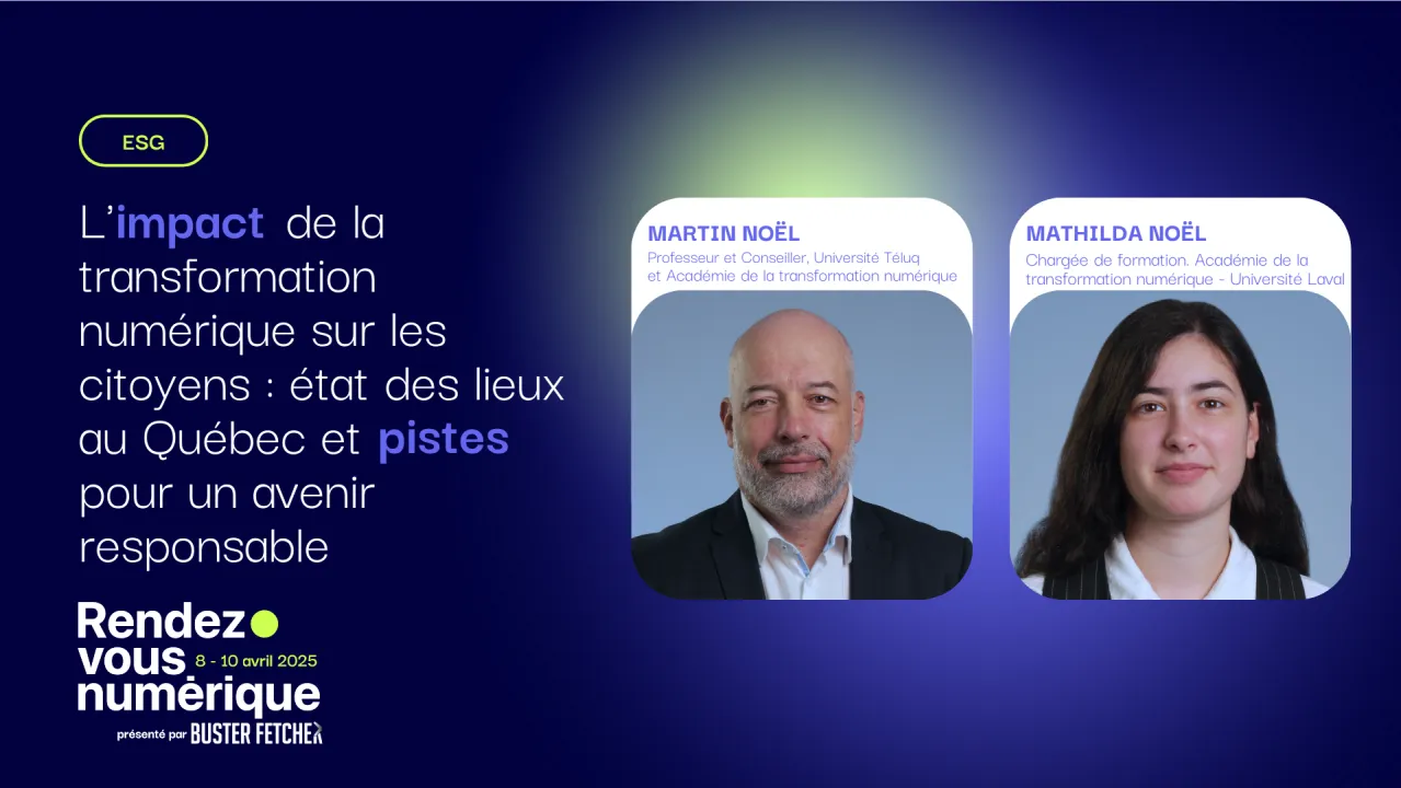 L'impact de la transformation numérique sur les citoyens : état des lieux au Québec et pistes pour un avenir responsable