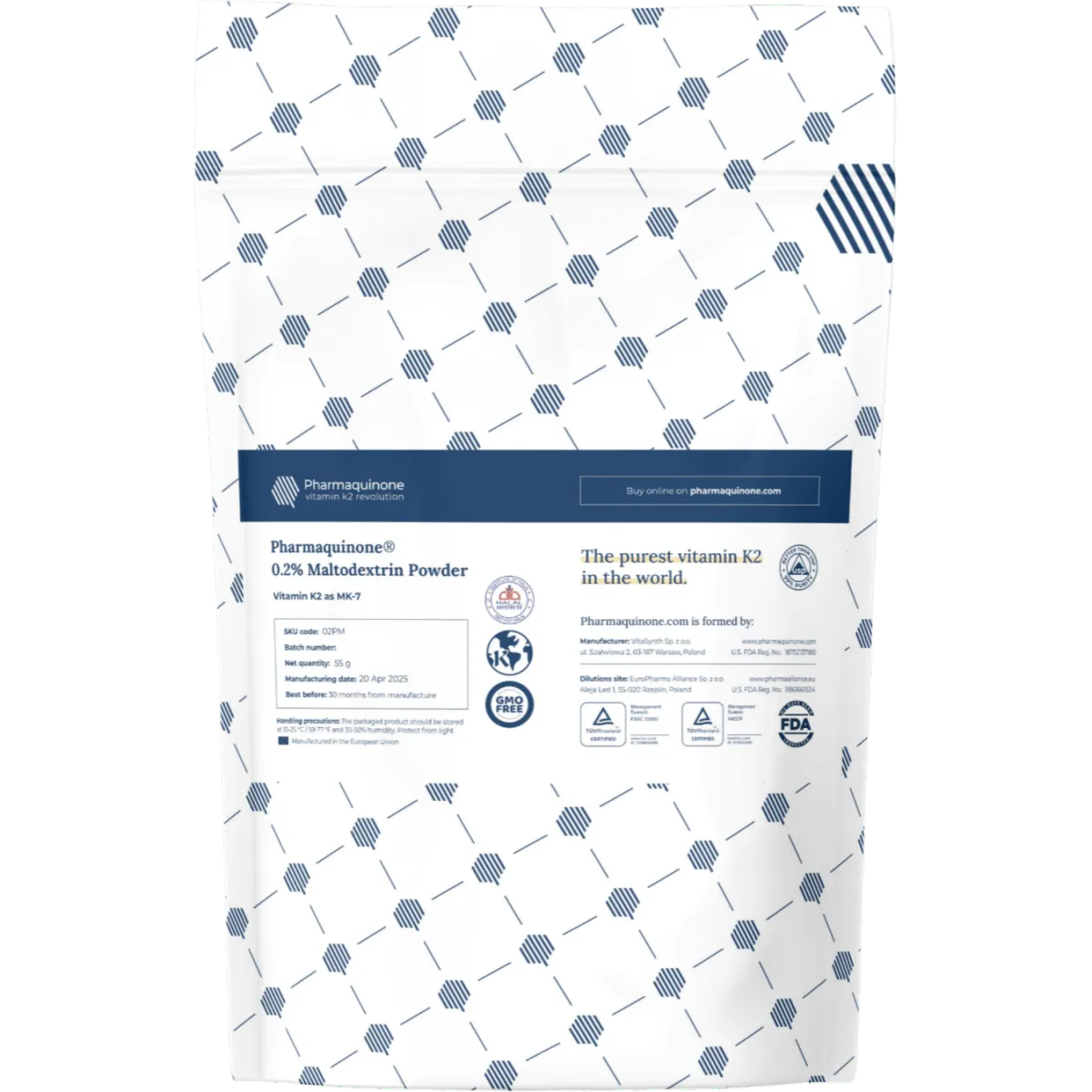 Pharmaquinone® 0.2% Maltodextrin Powder Vitamin K2 as MK-7