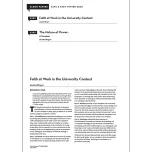 Faith at Work in the University Context
