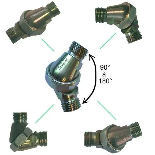 Raccord configurable angulairement HydroVariacor®
