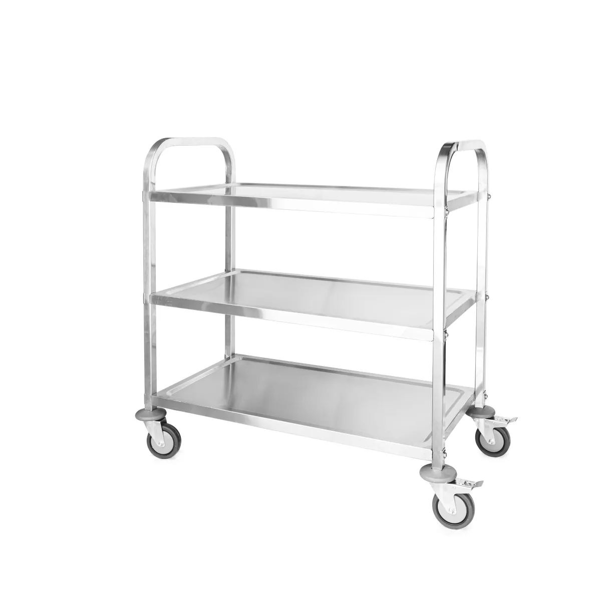 Carrinho em inox para restaurante 84,5 x 450x 88,5 cm