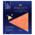 Cold smoked salmon fillet sliced