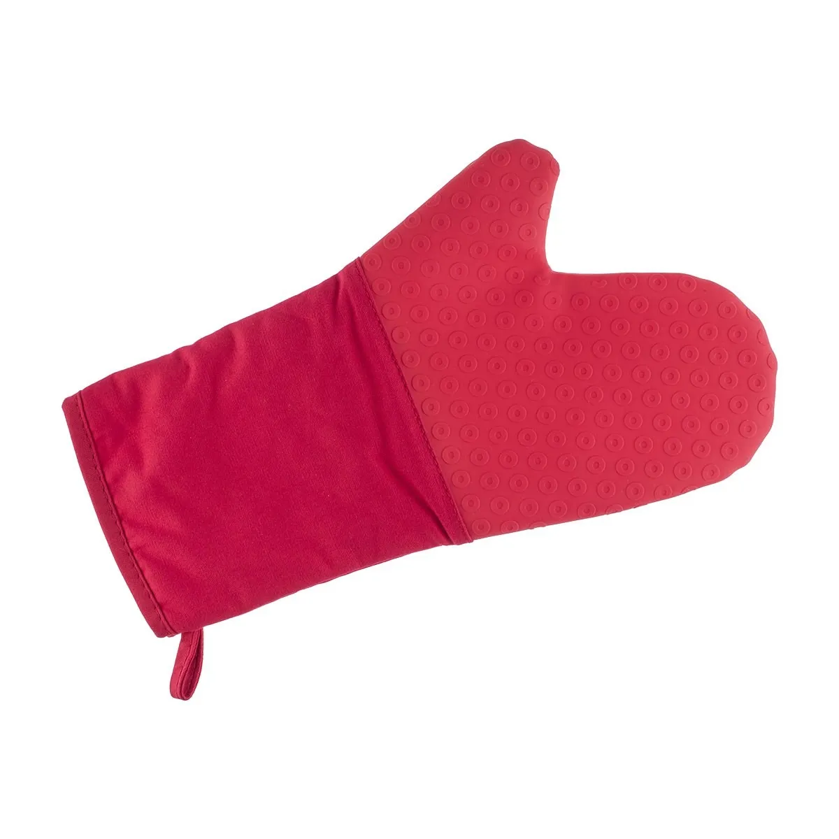Luva Silicone E Algodão Vermelho 35cm