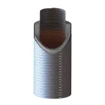 Flexible inox isolé Polyperf V2 en fibre minérale