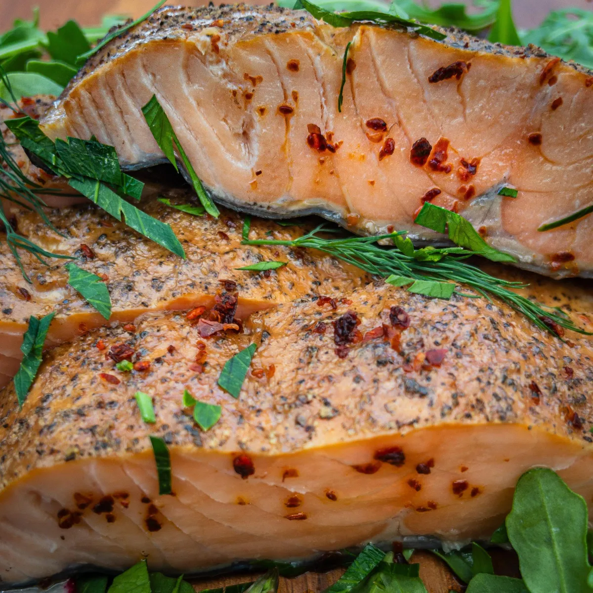 Hot-Smoked Salmon Fillets