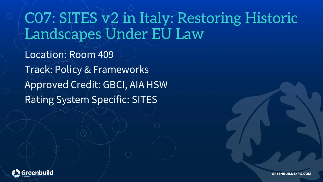 SITES v2 in Italy: Restoring Historic Landscapes Under EU Law