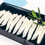 Anchovies filets, salted and marinated