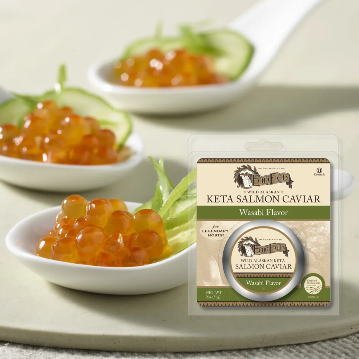 Echo Falls Salmon Caviar-Wasabi Flavor