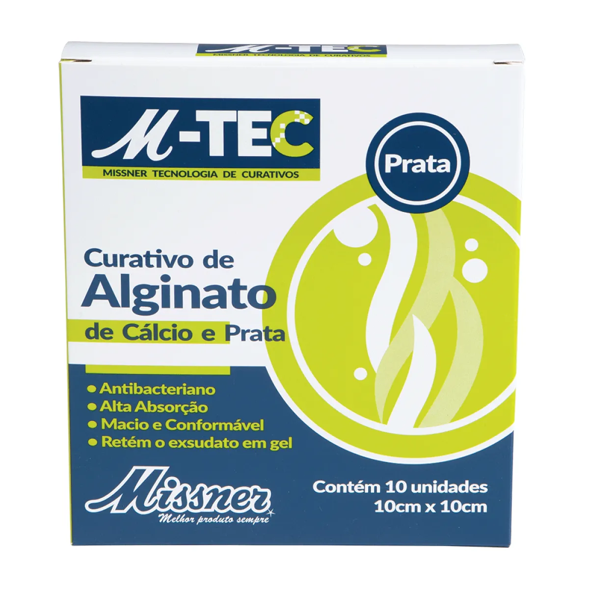 Curativos Alginato de Cálcio e Prata M-TEC