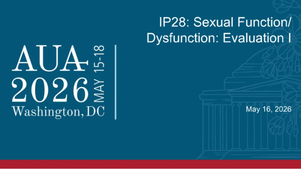 IP28: Sexual Function/Dysfunction: Evaluation I