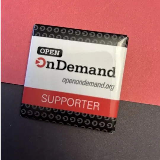 Open OnDemand Supporter Pins