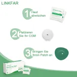 CGM patch + CGM Insertion needle + Skin barrier wipes