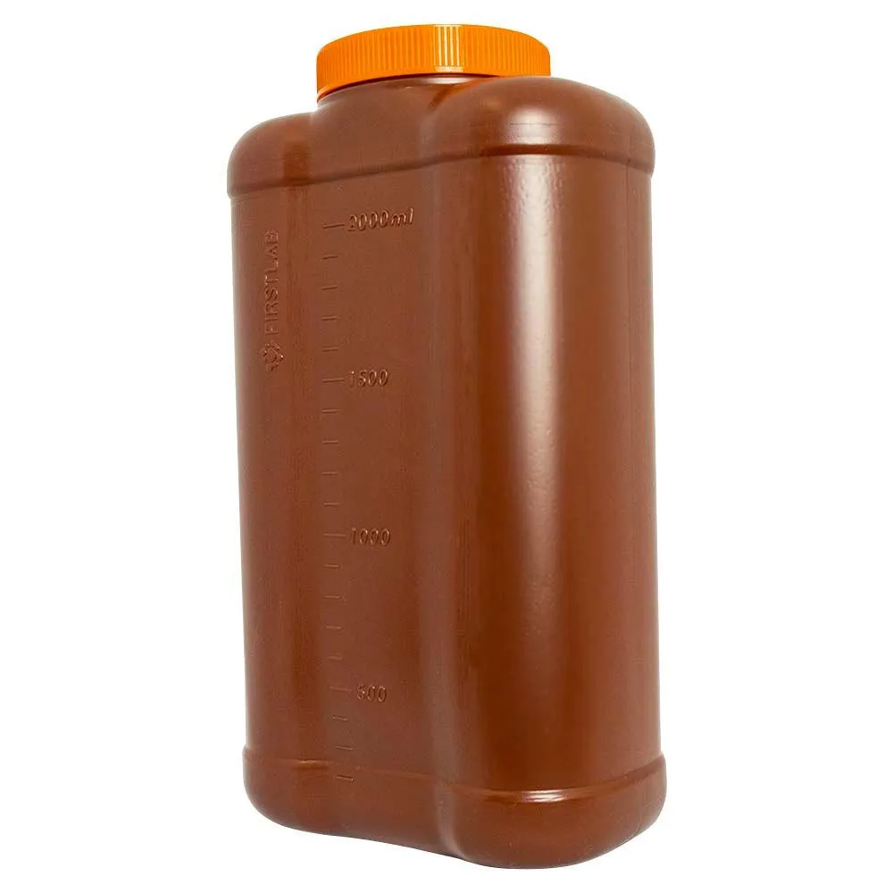 FL1-2412L Coletor 24 Horas 2 L sem Alça, Âmbar, Tampa Laranja