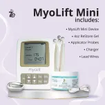 MyoLift Mini Microcurrent Facial Device - Non-Invasive Face Lift, Facial Skin Care Products for Anti Aging, Skin Tightening - Esthetician Supplies and Skin Care Tools - Up to 400 Microamps