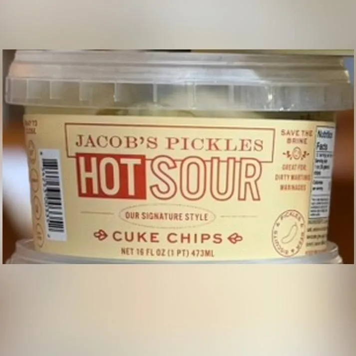 Hot Sour Pickle Chips - 16 oz