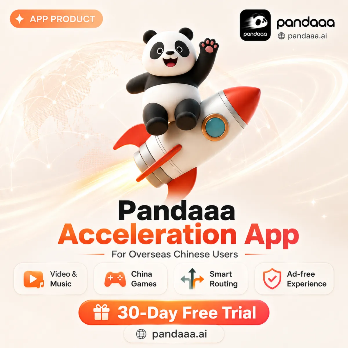 Pandaaa Overseas Chinese Acceleration App
