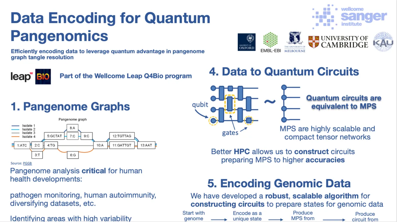 Data Encoding for Quantum Pangenomics