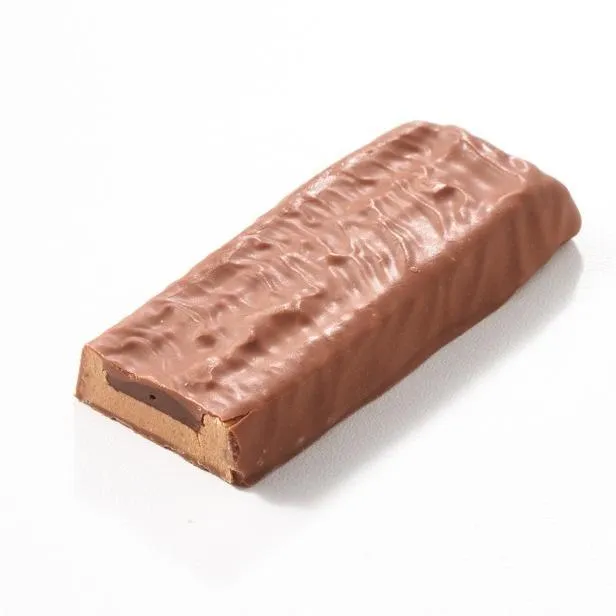 High protein bar with indulgent creamy caramel centre