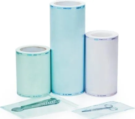 Heat-sealing sterilization flat roll bag
