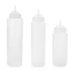 Bisnagas para molhos com tampa acoplada e sem 450ml, 720 ml e 1 litro