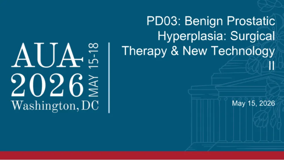 PD03: Benign Prostatic Hyperplasia: Surgical Therapy & New Technology II