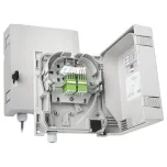 Housing for the building entry point (BEP), fiber optic