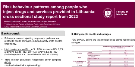 4e - Risk behaviour patterns among people who inject drugs and services provided in Lithuania: cross sectional study report from 2023