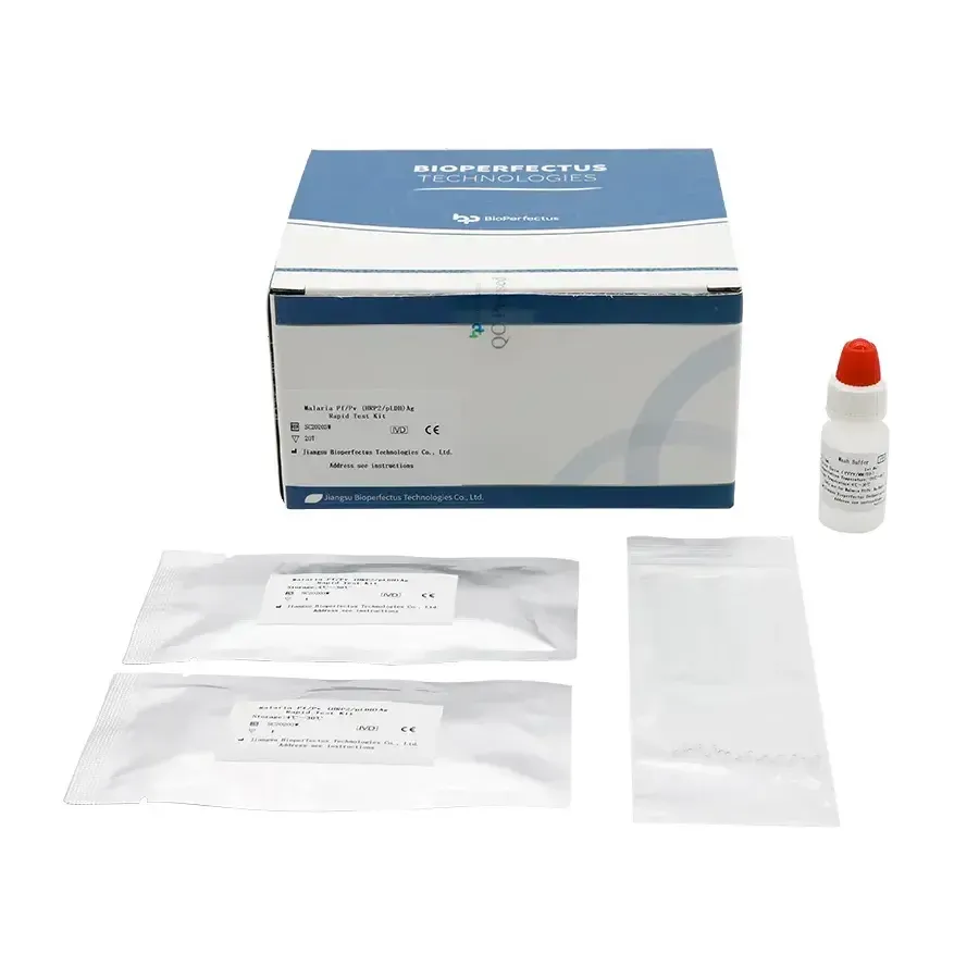 Kit de Teste Rápido para Malária Pf/Pv (HRP2/pLDH) – Antígeno